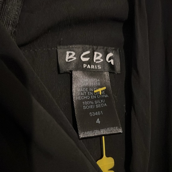 BCBG Paris sleeveless formal dress with bead details at the waistline. Sz 4 - Picture 7 of 11